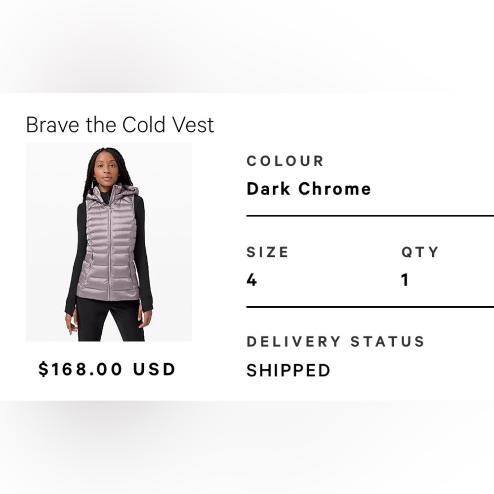 Lululemon Brave the Cold vest
